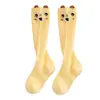 Nuevos Calcetines de Primavera y Verano para Niños, Calcetines de Malla Suelta de Dibujos Animados para Niños, Calcetines Finos Transpirables para Bebé Hasta la Rodilla, Al Por Mayor en Stock