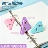 Clipes de Papel Triangulares em Formato de Macaron, Não Deixam Marcas no Papel, Adequados para Documentos, Arquivos de Escritório, Material Escolar para Estudantes e Organização de Provas