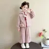 Conjunto de Ropa de Otoño para Niñas 2026 Nuevo Estilo Elegante Estilo Coreano Sudadera con Capucha Pantalones Casuales Conjunto de Dos Piezas Ropa Deportiva para Primavera y Otoño