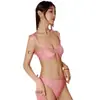 Nuevo traje de baño sexy de tres piezas dividido para mujer, que cubre el abdomen, adelgazante, para pecho pequeño, push up, bikini conservador, traje de baño para aguas termales