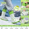 Cubrezapatos de Lluvia, Resistentes al Desgaste, Engrosados para Niñas y Niños, Tubo Alto para Ciclismo, Cubre Pies para Senderismo de Estudiantes, PVC Impermeable y Resistente a la Suciedad