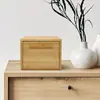 Caja de Almacenamiento Extraíble de Bambú Caja de Almacenamiento Desechable para Toallas Faciales de Baño Caja de Almacenamiento Multiusos para Artículos Varios de Dormitorio