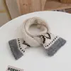 Conjunto de Chapéu Infantil Espesso e Quente para Outono e Inverno, Proteção para Orelhas à Prova de Frio, Conjunto de Duas Peças de Chapéu de Lã Tricotado e Cachecol para Meninos e Meninas