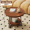 Mesa de centro minimalista de lujo ligero, mesa de centro pequeña creativa estilo japonés, mesa auxiliar pequeña nórdica para sofá de apartamento pequeño, mesa de té para balcón