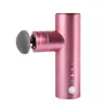 Aleación de Aluminio Compresa Caliente Mini Portátil Pistola de Fascia Masajeador Muscular Eléctrico Relajación Membrana del Cuello Profesional Fitness Pistola de Masaje