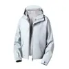Chaqueta softshell ligera, unisex, con capucha, cuello alto, cortavientos e impermeable para exteriores, abrigo de alpinismo dopamina, estilo de montaña