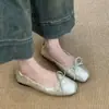Zapatos Mary Jane con Lazo Francés Chuyuji para Mujer, Nuevo Estilo Otoño 2026, Punta Cuadrada, Slip-On Bajos Zapatos de Abuela