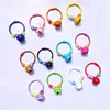 Chaveiro de Contas Tira de Silicone Corda de Couro Pingente Acessórios de Metal Argola de Aço Fivela de Porta Anel de Cartão Pequeno
