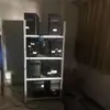 Estante de Almacenamiento para el Hogar Caja de Computadora de Metal Desnudo para Estudio Soporte para Placa Base Estante de Ángulo de Acero para el Hogar Estante Principal para Mover Ladrillos
