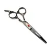 Set de Tijeras de Peluquería Shenxingzhe de 6.0 pulgadas con Cola de Colores Inclinada, Tijeras Planas, Tijeras Entresacadoras, Set de 7 Piezas