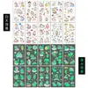 Pegatinas de Tatuaje de Pascua que Brillan en la Oscuridad para Niños, Pegatinas Temporales de Brazo y Cara de Dibujos Animados para Fiesta Festiva, Carnaval, Transfronterizo, Nuevo Producto