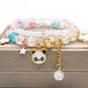 Pulsera Infantil Pulsera Joyería Femenina Princesa Niña Pequeña Con Cuentas de Cristal Estudiante Hermanas Novia Pulsera de Panda