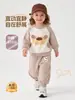Pantalones de chándal para niñas de nuevo estilo, pantalones largos para niños y bebés para uso en exteriores, pantalones PP para bebés de estilo coreano, ropa para niñas