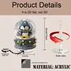 Impresión Plana Transfronteriza 2D Plano Rotación de 360 Grados Elegante Ballet Bola de Nieve Soporte Acrílico Decoración de Escritorio