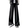 Tendencia de Otoño Corte Limpio Pantalones de Vestir de Alta Gama para Hombre Estilo Coreano Pantalones Casuales de Calle Simple Pantalones con Ligero Estilo Acampanado