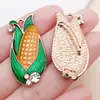 Pavo de Acción de Gracias Goteando Aceite Maíz Calabaza Colgante de Aleación de Zinc Cadena de Teléfono Móvil DIY Colgante para Llavero Accesorios de Joyería