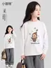 Fábrica de Roupas Infantis Xiaofit 2026 Nova Camiseta de Manga Longa de Outono para Meninas, Blusa Casual para Crianças Maiores, Roupa Infantil