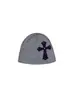 Gorro de Punto Jacquard Cruzado Retro Y2K Nuevo de Otoño e Invierno Estilo Oscuro Ins Artículo de Moda de Nicho Gorro para el Frío