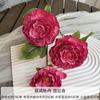 Nueva flor artificial de peonía de estilo coreano para exteriores, decoración de pared para bodas, decoración de mesa de té para el hogar, flor falsa