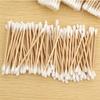 Bastoncillos de Algodón para Maquillaje, Tampones Sanitarios, Palillos de Madera de Doble Punta, Tampones Sanitarios, Bastoncillos de Algodón Libres de Polvo, Bastoncillos de Algodón para Maquillaje, Herramientas de Maquillaje