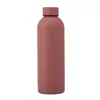 Taza aislada de acero inoxidable 304 recubierta de goma multicolor transfronteriza, botella de agua deportiva de boca pequeña para exteriores, personalizable con impresión de logotipo