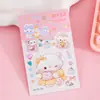 Pegatinas 5D tridimensionales con relieve para niñas, dibujos animados infantiles, autoadhesivas, impermeables, decoración DIY para funda de teléfono, patrones pequeños