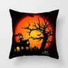 Daifa - Funda de almohada de tela con diseño de calabaza de Halloween para sofá, hogar, vacaciones, funda de cojín