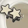 Horquilla Y2K con forma de estrella en blanco y negro, dulce y genial, con forma de corazón, para chica, con flequillo de dibujos animados, estilo Harajuku, con forma de estrella de cinco puntas y pico de pato, para tocado.