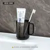 Vaso para Cepillo de Dientes Antibacteriano, Vaso para Enjuague Bucal, Soporte para Cepillos de Dientes, Vaso para Cepillo de Dientes, Vaso de Plástico para el Hogar para Parejas, Familia de Tres o Cuatro