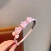 Faixa de Cabelo Infantil Artefato para Domar Fios Soltos Desenho Animado Com Dentes Faixa de Cabelo Menina Cartão de Cabelo Não Danifica Acessório de Cabelo Faixa de Cabelo Pressora Antiderrapante