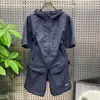 Novo traje esportivo casual moderno de verão para homens, com capuz e zíper, sensação de gelo, versátil, secagem rápida, manga curta e shorts para homens