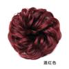 Peluca de cabeza de bola de corbata alta peluca femenina banda rizadora de pelo banda de goma capullos de pelo cabeza de sartén guirnalda banda de pelo de fibra química aumento de cabello volumen de cabello