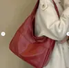 Nova Bolsa Tote de Couro Macio Outono e Inverno Grande Capacidade Bolsa Saco Retro Casual Mais Fácil de Combinar Bolsa de Ombro/Axila para o Trabalho