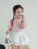 Camisa Coreana de Manga Corta Abullonada para Niñas Estilo 2026 Primavera y Verano Nuevo Estilo Moda para Niñas Camisa de Muñeca Tops Camisas para Niños