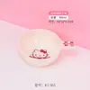 Sanrio Hello Kitty Louça Infantil Doméstica Tigela para Comida de Bebê Impermeável Anti-Escaldante Prato com Compartimentos Tigela em Forma de Prato Copo de Leite