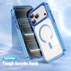 Funda Magnética Transfronteriza para iPhone17 Anticaídas 16 Transparente Anti-Amarilleamiento 15Pro Bolsa de Aire 14 Funda Protectora para Teléfono