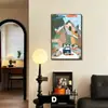 Pintura Decorativa Sala de Estar Dopamina Personalizada Creativa Abstracta Curativa Arte de Pared Arte de Plantas y Flores Mural Bauhaus