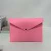 Atacado Transfronteiriço Simples A4 Criativo Bolsa de Armazenamento de Feltro Bolsa de Arquivo Portátil Bolsa de Documentos de Feltro Cor Sólida Estojo para Arquivos