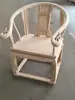 Silla Oficial de Sombrero de Madera Maciza Blanca sin Acabar, Silla de Comedor, Silla Blanca sin Acabar con Respaldo de Peine, Sillón, Piezas Blancas sin Acabar