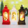 Lâmpada de vento de natal lâmpada de vela luz noturna decoração de boneco de neve idoso lâmpada de cavalo pequeno decoração de mesa decorações de natal