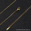 Cadena Cruzada de Acero de Titanio No se Desvanece, Colgante de Oro Real con Cierre de Langosta, Accesorios de Joyería, Cadena para Clavícula, Venta al por Mayor desde el Fabricante