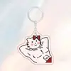 Transfronteiriço Novo 2D Fofo Menina Coração Estilo Melhor Amiga Musculoso Macho Gatinho Chaveiro de Acrílico Mochila de Escola Acrílico