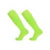 Meias esportivas profissionais, meias de futebol de treino de cano alto, cor sólida fina, respiráveis e absorventes de suor para corrida, disponíveis para atacado