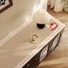 Tapete de mesa estilo vintage para aparador, à prova d'água e de óleo, fácil de limpar, com um toque de luxo leve e sofisticado, adequado para bancadas, hall de entrada, sapateira e rack de TV