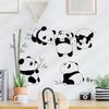 Adesivo Decorativo de Parede Fofo de Panda para Quarto Infantil, Adesivo Decorativo Removível 36080-Tinta Pendurada Divertida
