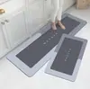 Set Combinado de Alfombrilla para Piso de Baño y Cocina Absorbente de Agua de Lodo Diatómico Secado Rápido Antideslizante Suave
