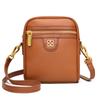 Bolso de mujer de nicho de alta gama de cuero 2022 nuevo bolso bandolera de hombro de moda simple de cuero de capa superior bolso para teléfono móvil