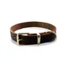 Suministro Estable Collar para Perro de Piel de Vaca de Primera Capa Collar Genuino de Cuero para Mascota Perro Hebilla de Aleación Perro de Tamaño Grande y Mediano Venta al por Mayor en Stock