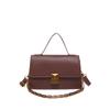 Bolsa feminina portátil retrô de alto valor 2024 outono nova moda design de nicho francês ombro crossbody pequena bolsa quadrada