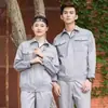 Roupas de Trabalho para Primavera e Outono para Homens, Conjunto de Roupa de Trabalho de Manga Longa para Reparo Automotivo, Tops de Roupa de Trabalho com Faixa Refletora para Canteiros de Obras, Fábricas e Oficinas